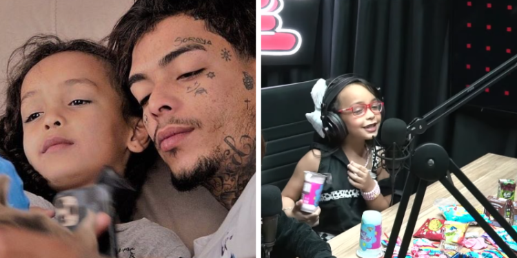 Soraya, filha de MC Kevin, imita bordões e canta música do pai em podcast