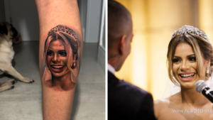 MC Guimê faz tatuagem em homenagem à esposa Lexa: “Loucura de amor”