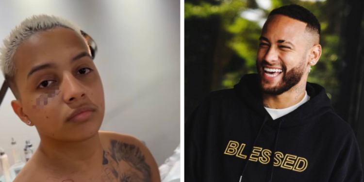 MC Zaquin faz tatuagem em homenagem a Neymar em seu rosto