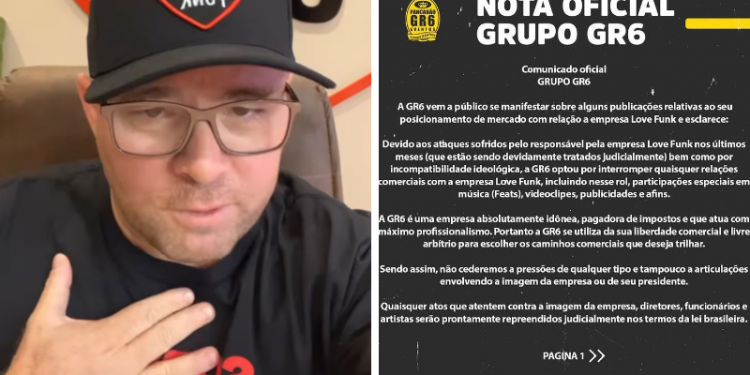 Rato, dono da Love Funk, propõe paz com a GR6: "Vamos pensar no funk"
