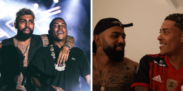 MC Poze do Rodo e Gabigol se juntam para gravação de série; veja