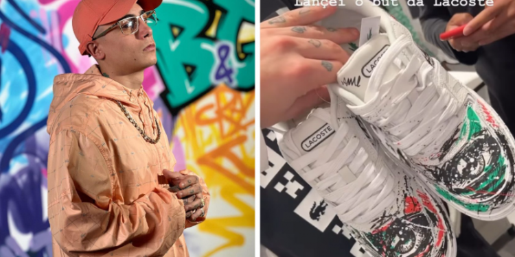 Lacoste lança linha de tênis exclusiva assinada pelo MC Hariel