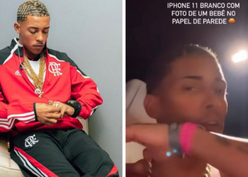 MC Poze do Rodo tem celular furtado enquanto comemorava no meio da torcida do Flamengo