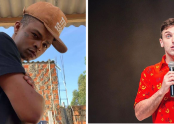 o canal 'Alpha Funk 2.0' soltou mais um vídeo da polêmica do Léo Lins sobre a morte do Mc Kevin. Contudo, outro personagem surgiu nisso tudo, Bronks que já tinha se pronunciado sobre a piada do humorista com o falecido funkeiro. Agora, veio a comparecer em um show de stand-up do comediante, porém não conseguiu comprar e nem entrar no evento. Vem com a Sobre Funk para saber mais.  