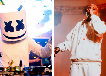 FUNK DOMINOU! Neste sábado (3), aconteceu o segundo dia de apresentações do Rock In Rio, e no Palco Mundo, o DJ Marshmello se apresentou. Durante todo o set, uma chuva fininha insistiu em cair na Cidade do Rock. Contudo, o americano animou o público presente com a música "Atura Ou Surta 2", do MC Gw. Vem com a Sobre Funk para saber mais. 