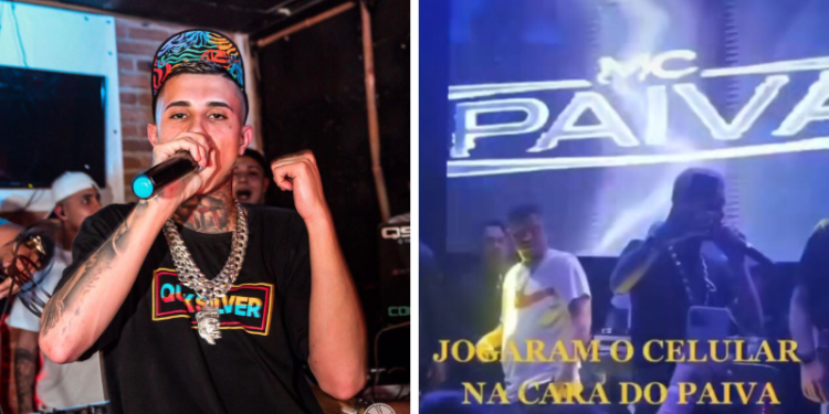 O cantor MC Paiva, famoso por hits como "Casei Com a Putaria" e "Festa de Vagabundo", abandonou um show na madrugada deste domingo (27) após ser atingido por um celular de um "fã" durante sua apresentação. Vem com a Sobre Funk para saber mais. 
