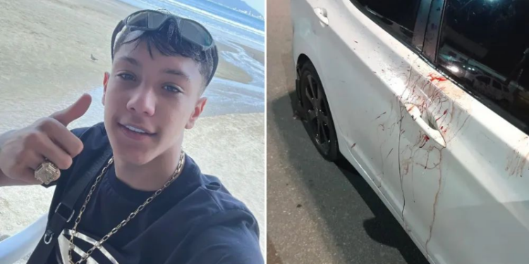 URGENTE! O influencer Meno Kabrinha foi baleado na cabeça, após ser vítima de uma tentativa de assalto em Guarujá, no litoral de São Paulo. Segundo as informações apurada pela nossa reportagem, o criador de conteúdo estava em um carro branco, acompanhado de um amigo, quando foi surpreendidos por dois criminosos em uma moto.  