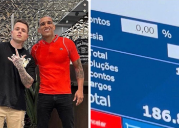 SUBIU O VOUCHER! O lutador Charles do Bronxs foi no último domingo (13) na loja Tatuapé Conceito e gastou R$ 186 mil, superando o recorde anterior da advogada e influencer Deolane Bezerra, com o valor de R$ 82 mil. 